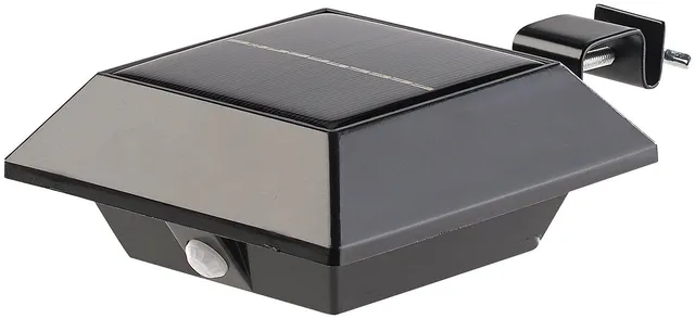 Lunartec Außenbeleuchtung Solar-Dachrinnenleuchte IP44 schwarz