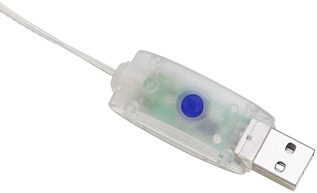 Lunartec Licht-Dekoration USB Lichterdraht tageslichtweiss 4er-Set