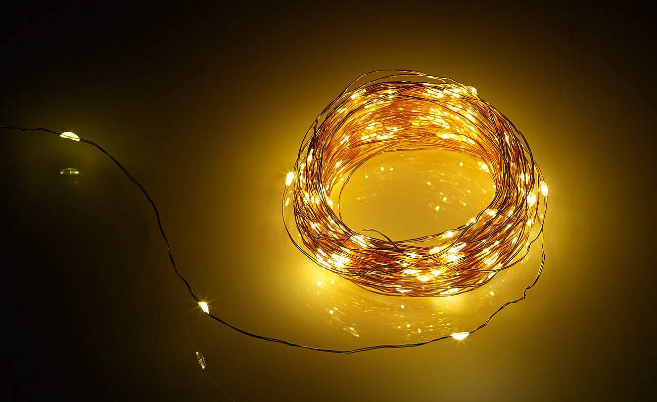 Lunartec Licht-Dekoration Solar-Lichterkette 200 LEDs 22 m warmweiß