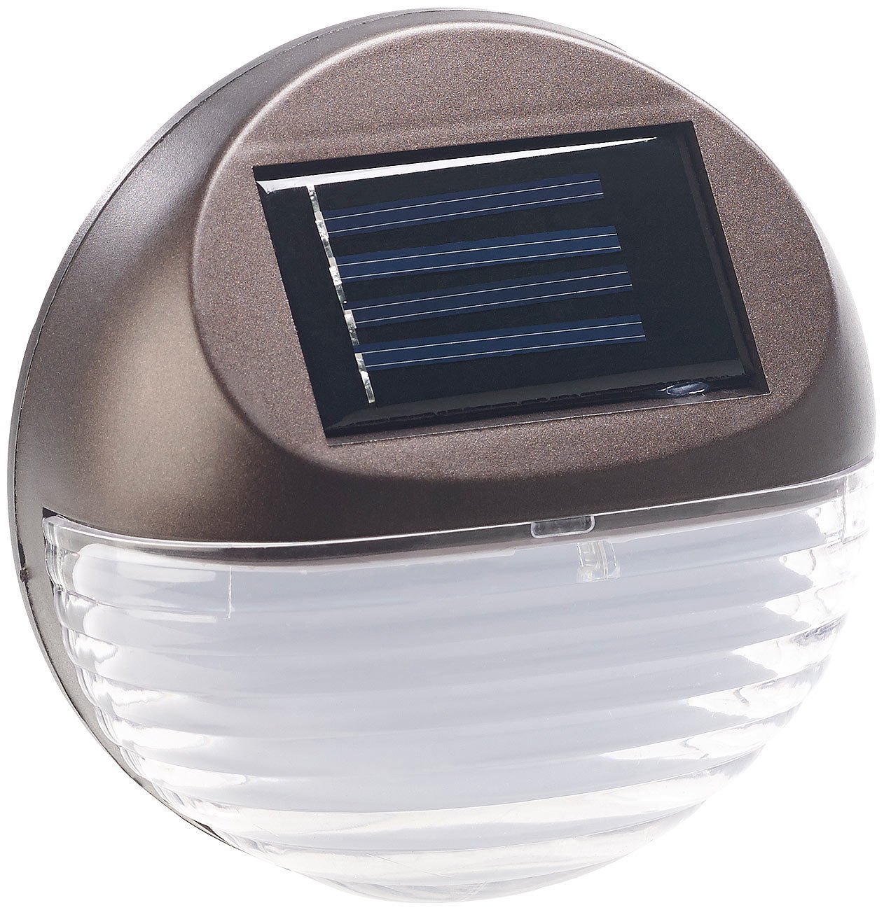 Lunartec Außenbeleuchtung Solar-Zaunleuchte 3er-Set tageslichtweiß IP44
