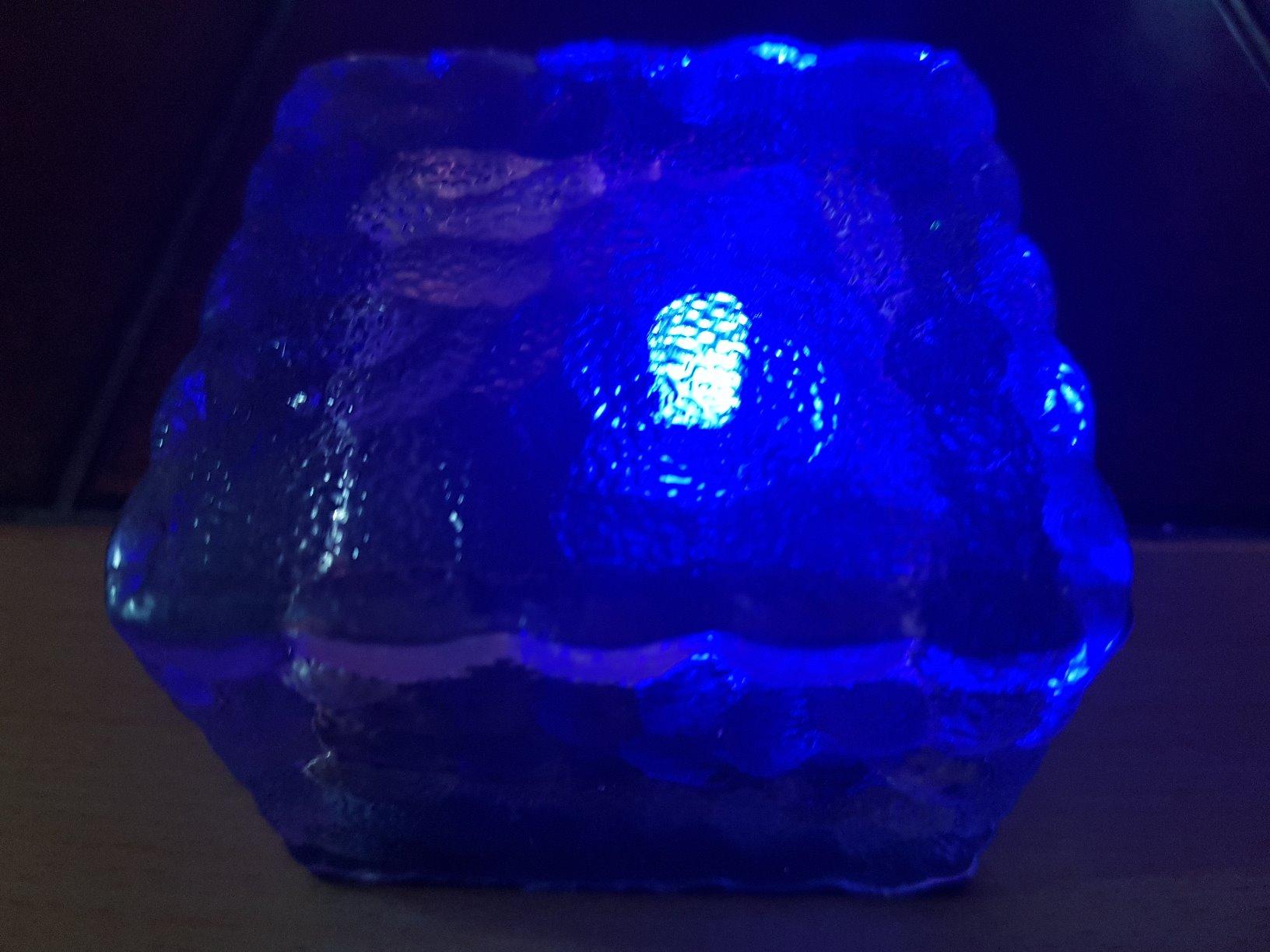 Lunartec Außenbeleuchtung Solar Glasbaustein RGB Leuchte IP44