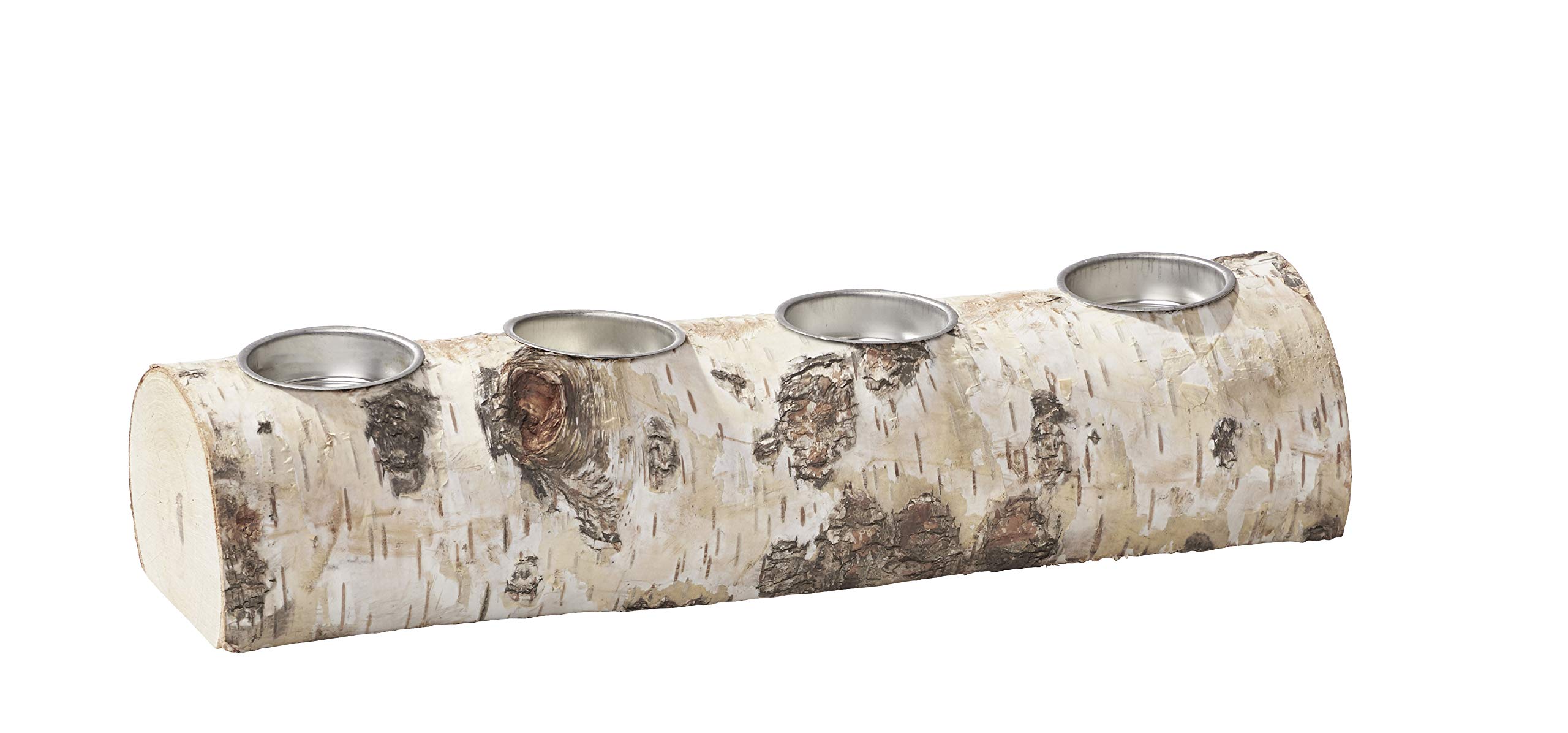 Bonetti Teelichthalter Modell 7 Holz 30 cm 4er Birke