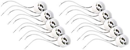 Lunartec Leuchtmittel GU10 Fassung Keramik 10er-Pack 100W