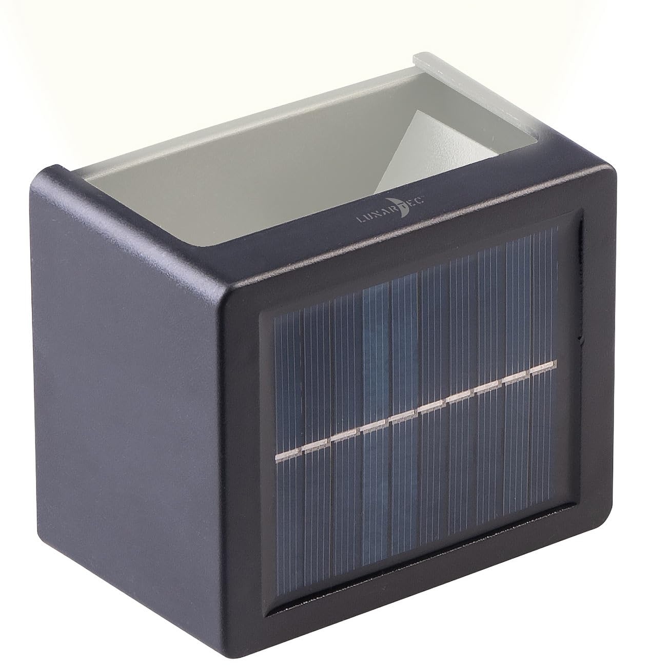 Lunartec Außenbeleuchtung Solar-Wandleuchte 12 LEDs warmweiß