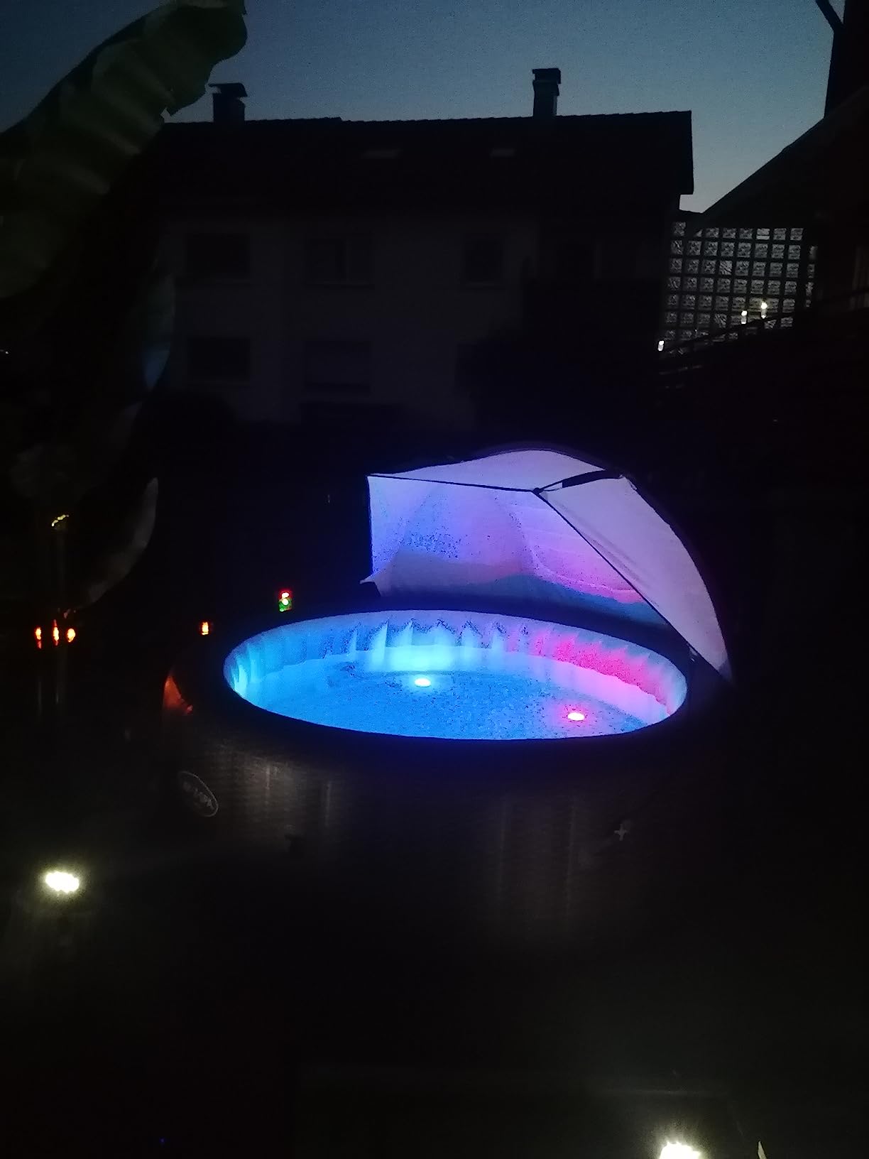 Lunartec Außenbeleuchtung Unterwasserlicht RGB 4er-Set IP68