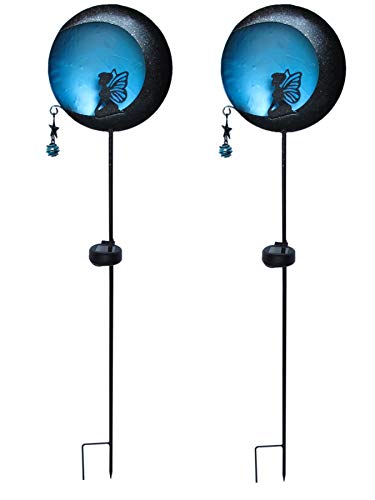 Bonetti Solar Lights Gartenstecker Elfe blau 2er-Set 97cm