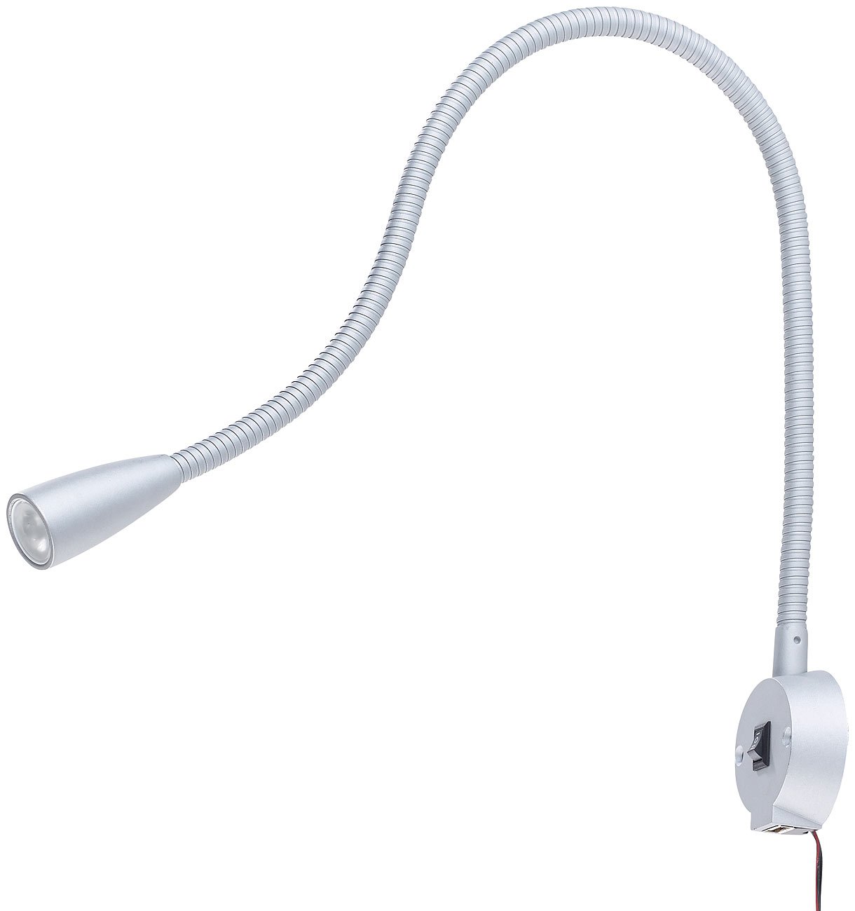 Lunartec Innenbeleuchtung LED-Leseleuchte Schwanenhals USB 3W