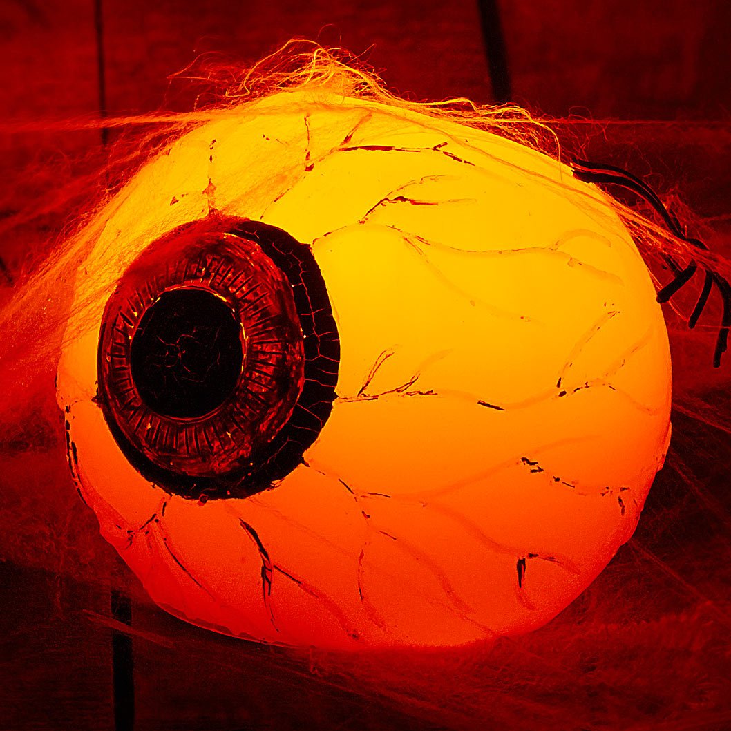 Lunartec Licht-Dekoration LED Echtwachs-Kerze Auge