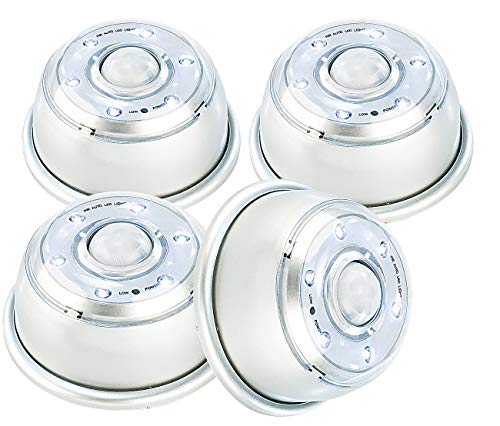Lunartec Innenbeleuchtung LED-Nachtlicht mit Bewegungsmelder 4er-Set