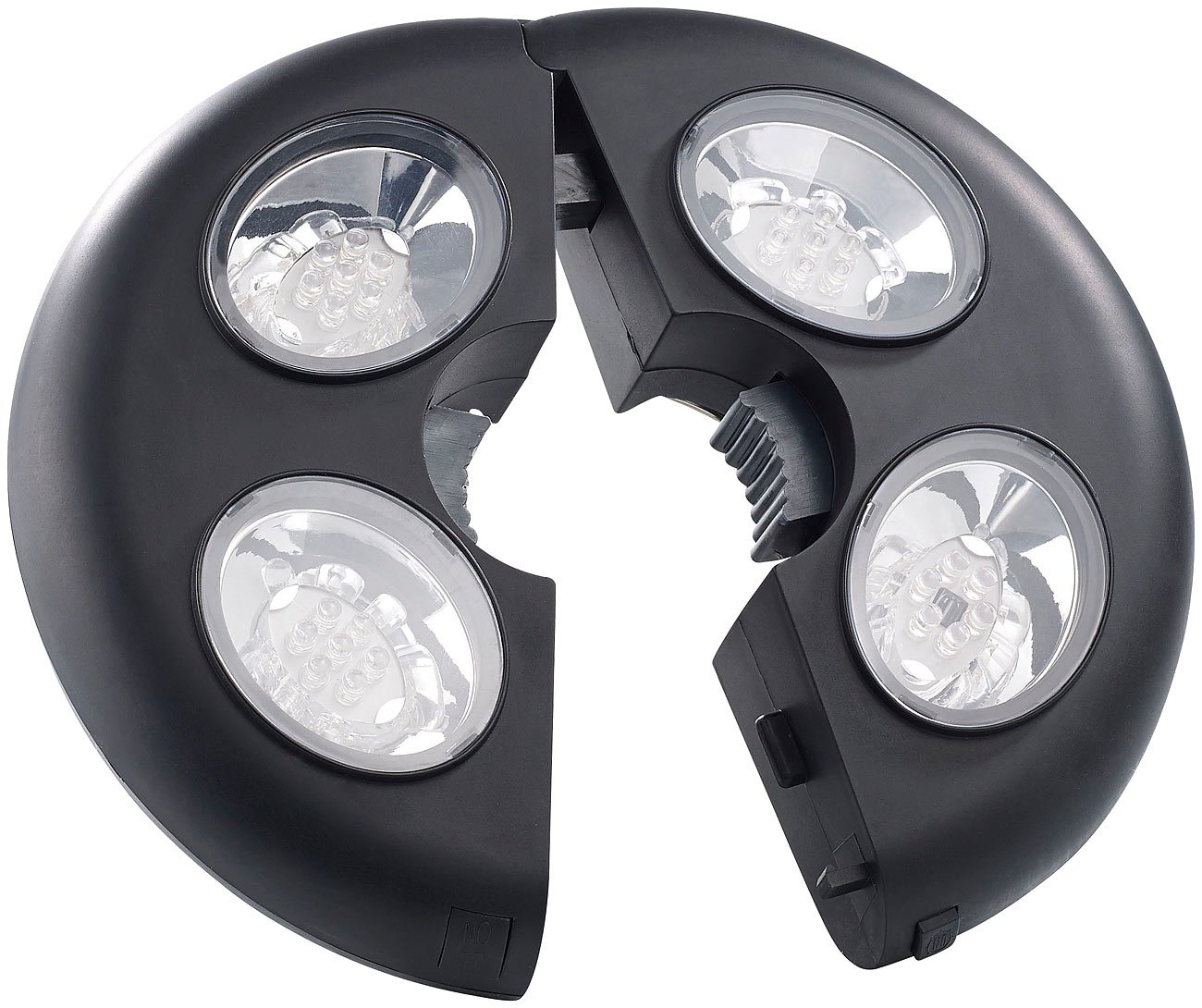Lunartec Außenbeleuchtung LED-Schirmleuchte LSL-120 mit Fernbedienung
