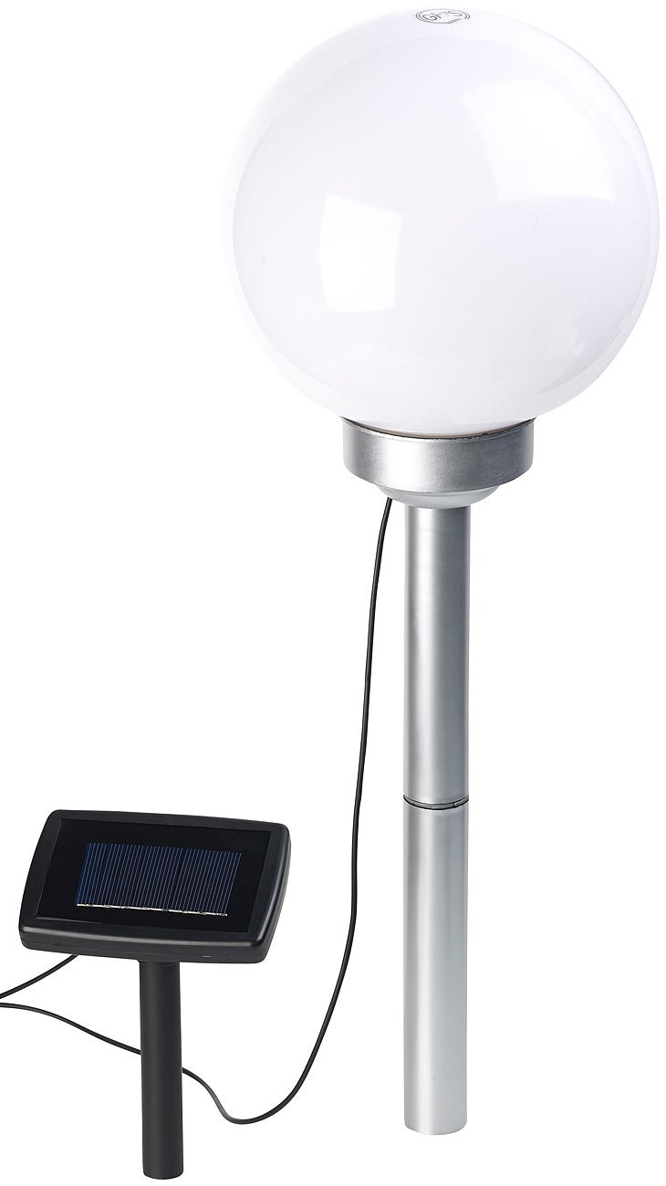 Lunartec Licht-Dekoration Solar-LED-Kugeln Ø 20 cm 4er-Set warmweiß
