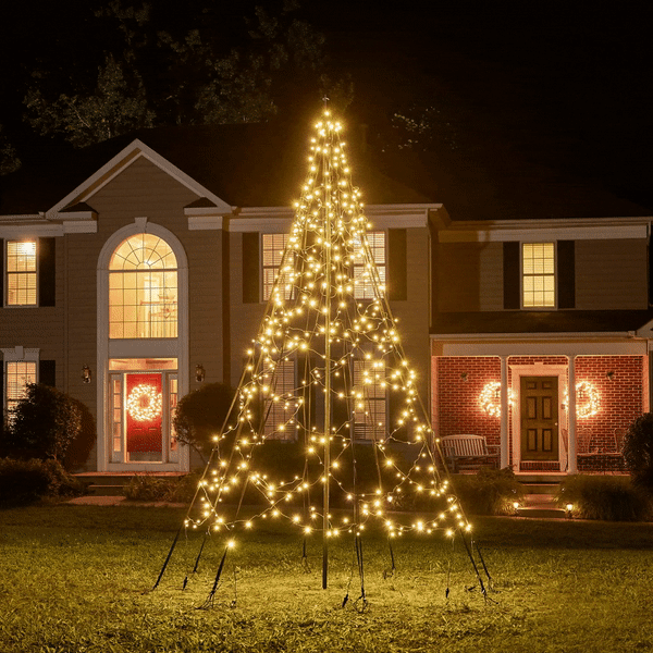Fairybell Standard 3 m Weihnachtsbaum 480 LED Twinkle mit Mast