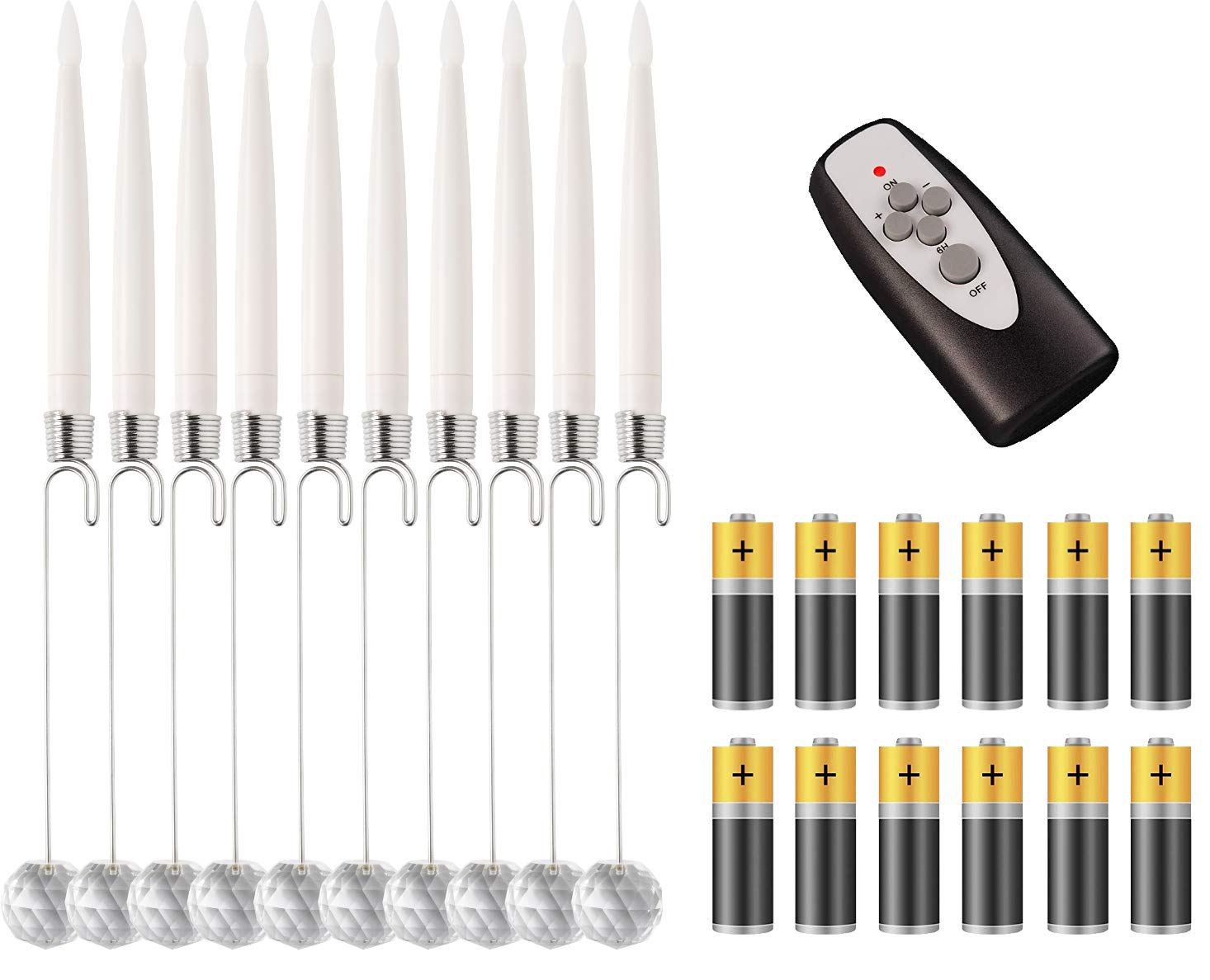 Bonetti Wireless Christmas Candles Baumkerzen 10er silber