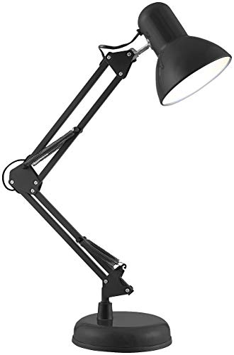 Lunartec Innenbeleuchtung Retro-Schreibtischlampe E14 schwarz