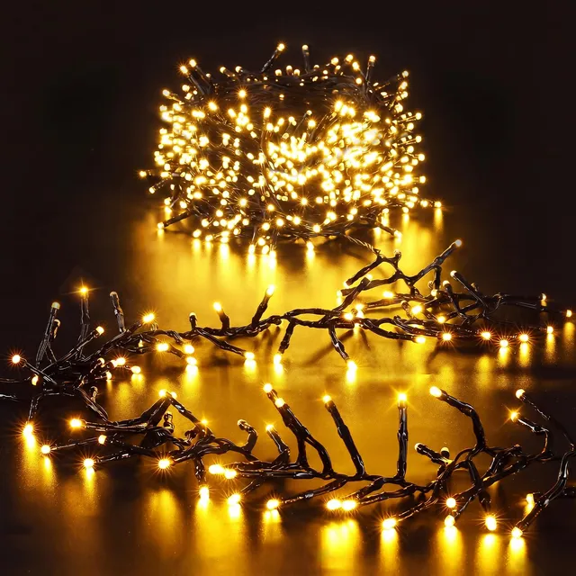 elktry Cluster Lichterkette 15m 1500 LEDs warmweiß