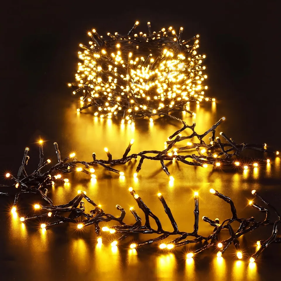 elktry Cluster Lichterkette 15m 1500 LEDs warmweiß
