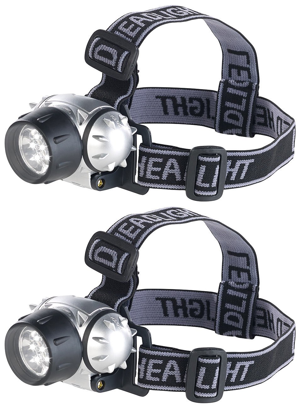 Lunartec SL-90 LED-Stirnlampe 30 Lumen 2er-Set tageslichtweiß