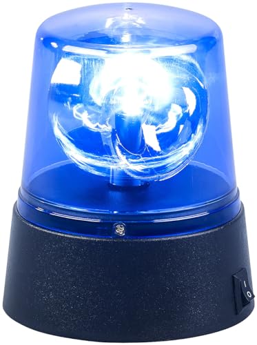 Lunartec LED-Partyleuchte 360° Blaulicht USB- und Batteriebetrieb