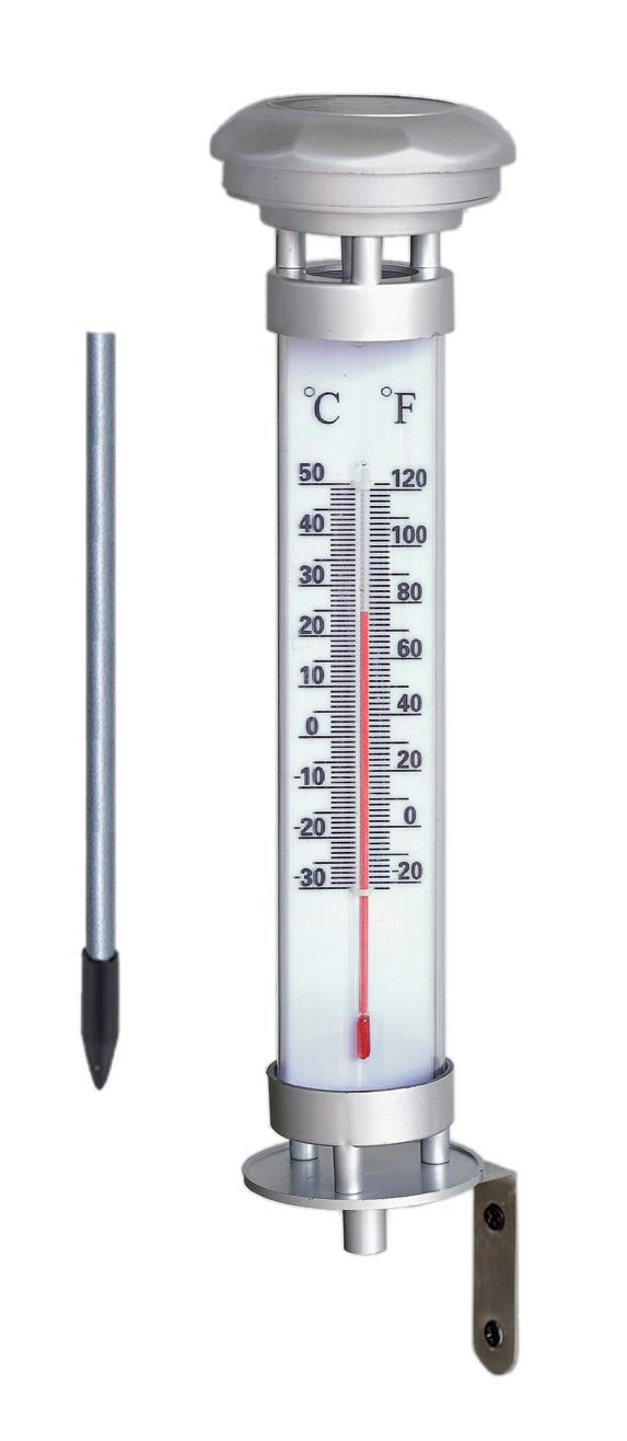 Bonetti Solar Lights Gartenthermometer Solar-LED 56,5 cm