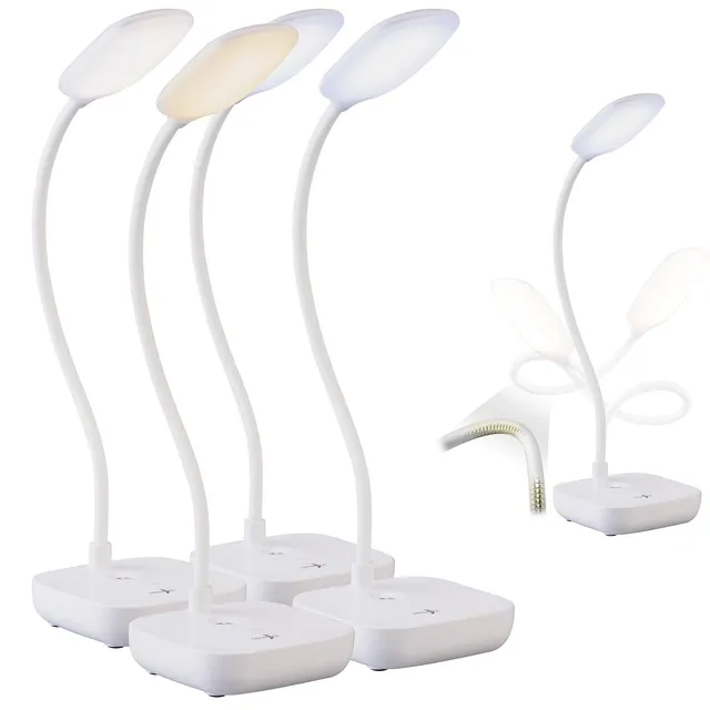 Lunartec Akku-Schreibtischleuchte CCT 4er-Set 245lm