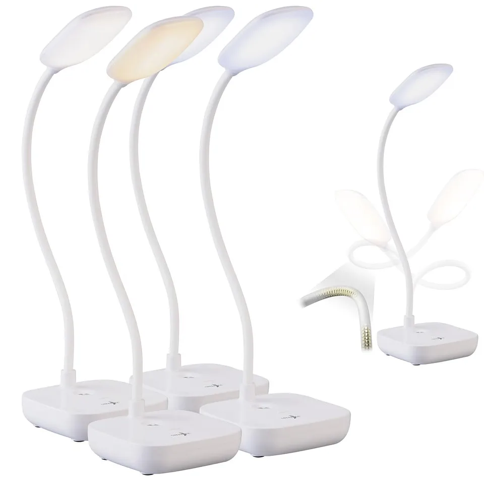 Lunartec Akku-Schreibtischleuchte CCT 4er-Set 245lm