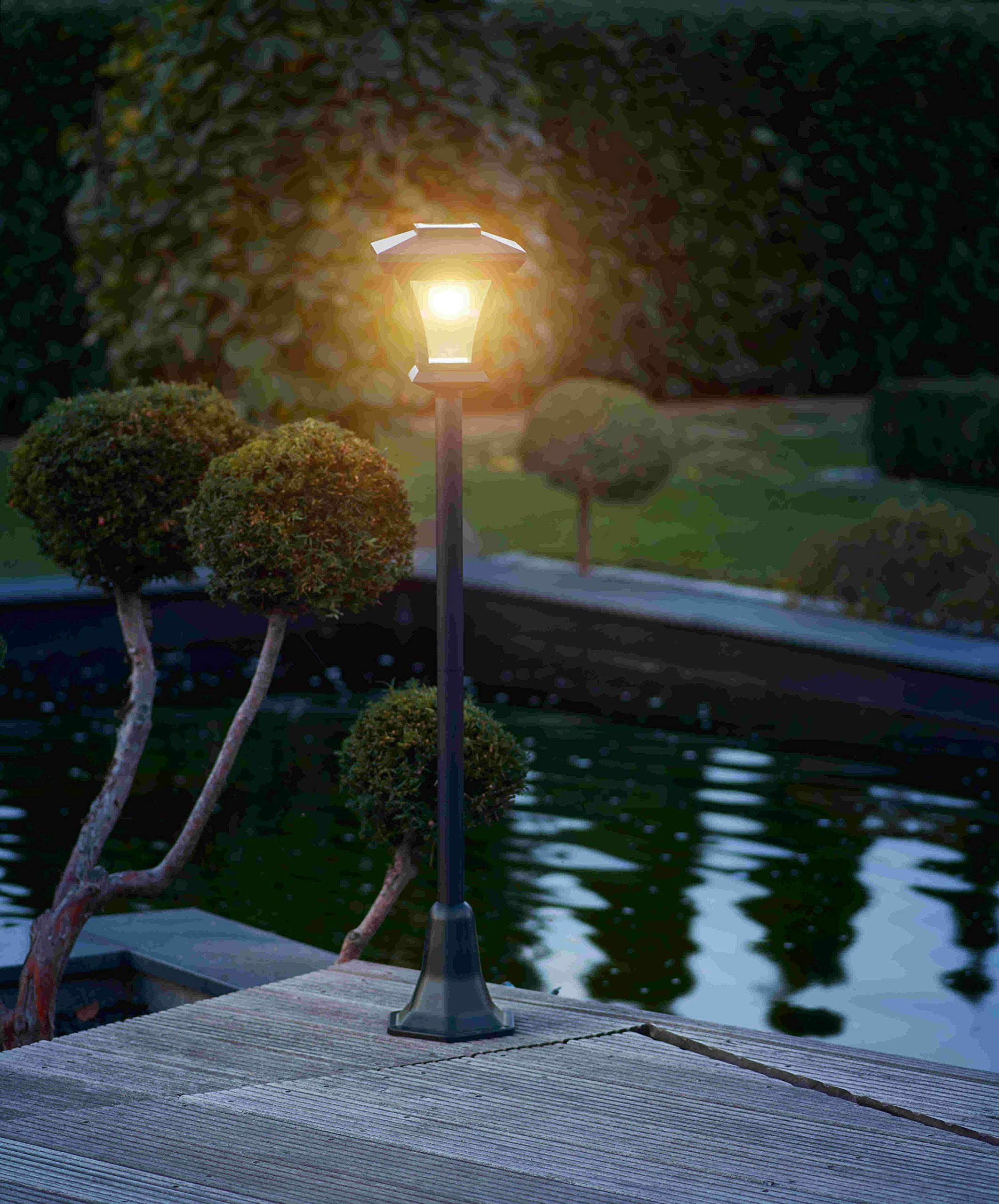 Bonetti Solar Gartenlaterne 120 cm warmweiß 8 LEDs