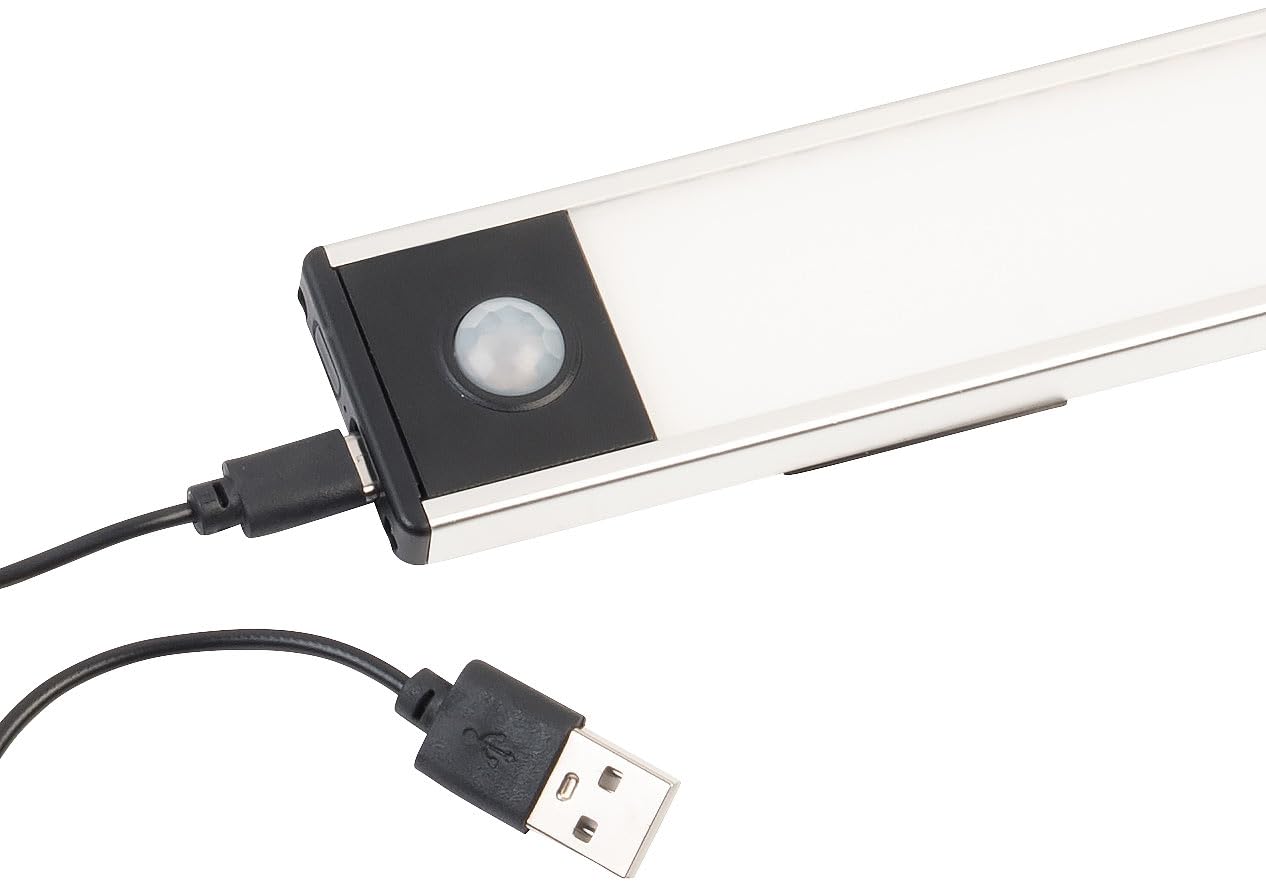 Lunartec Innenbeleuchtung Akku-Lichtleiste 23cm tageslichtweiß