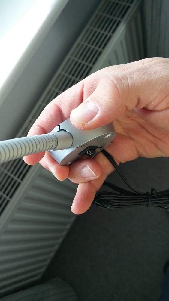 Lunartec Innenbeleuchtung LED-Leseleuchte Schwanenhals USB 3W