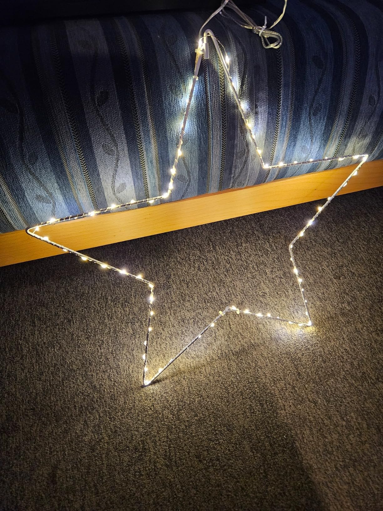 elktry Sterne Lichterkette 2x 50 cm warmweiß Batterie Timer