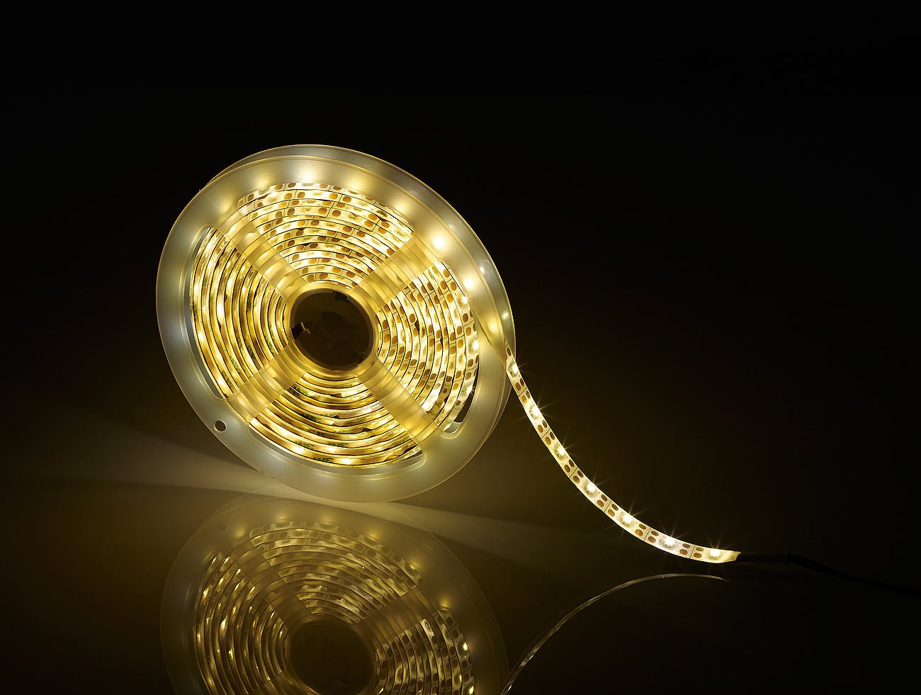 Lunartec Licht-Dekoration Solar-LED-Streifen warmweiß 2er-Set IP65