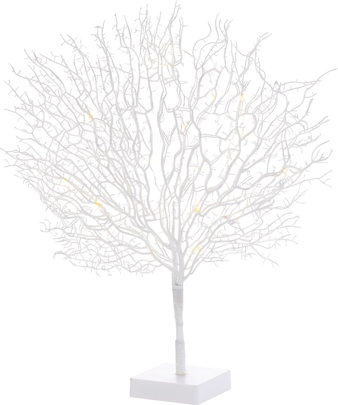 Lunartec Licht-Dekoration LED Lichterbaum 25 LEDs warmweiß Batterie