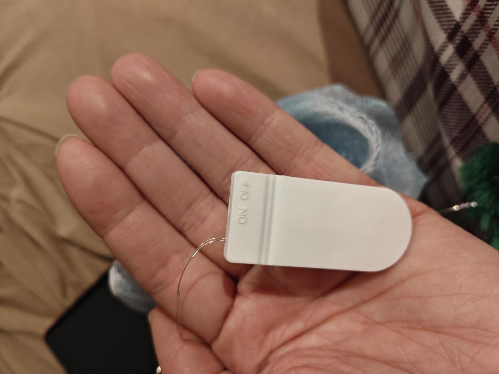 Bxroiu Lichterkette 6er Micro-LED Draht 2m warmweiß Batterie