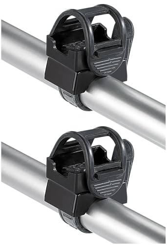Lunartec Taschenlampen Universal-Halterung 2er-Set 360° drehbar