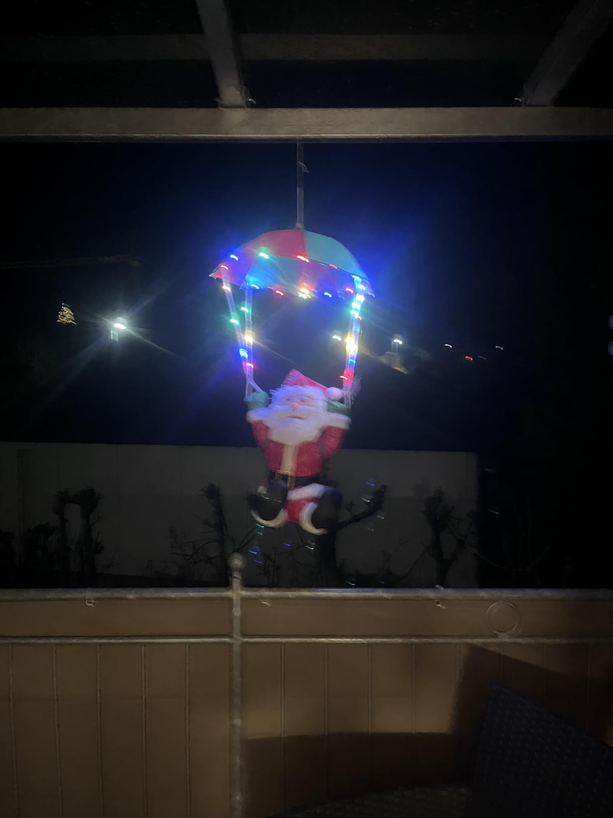 Bonetti LED Lichterketten Weihnachtsmann Strickleiter 30 LEDs