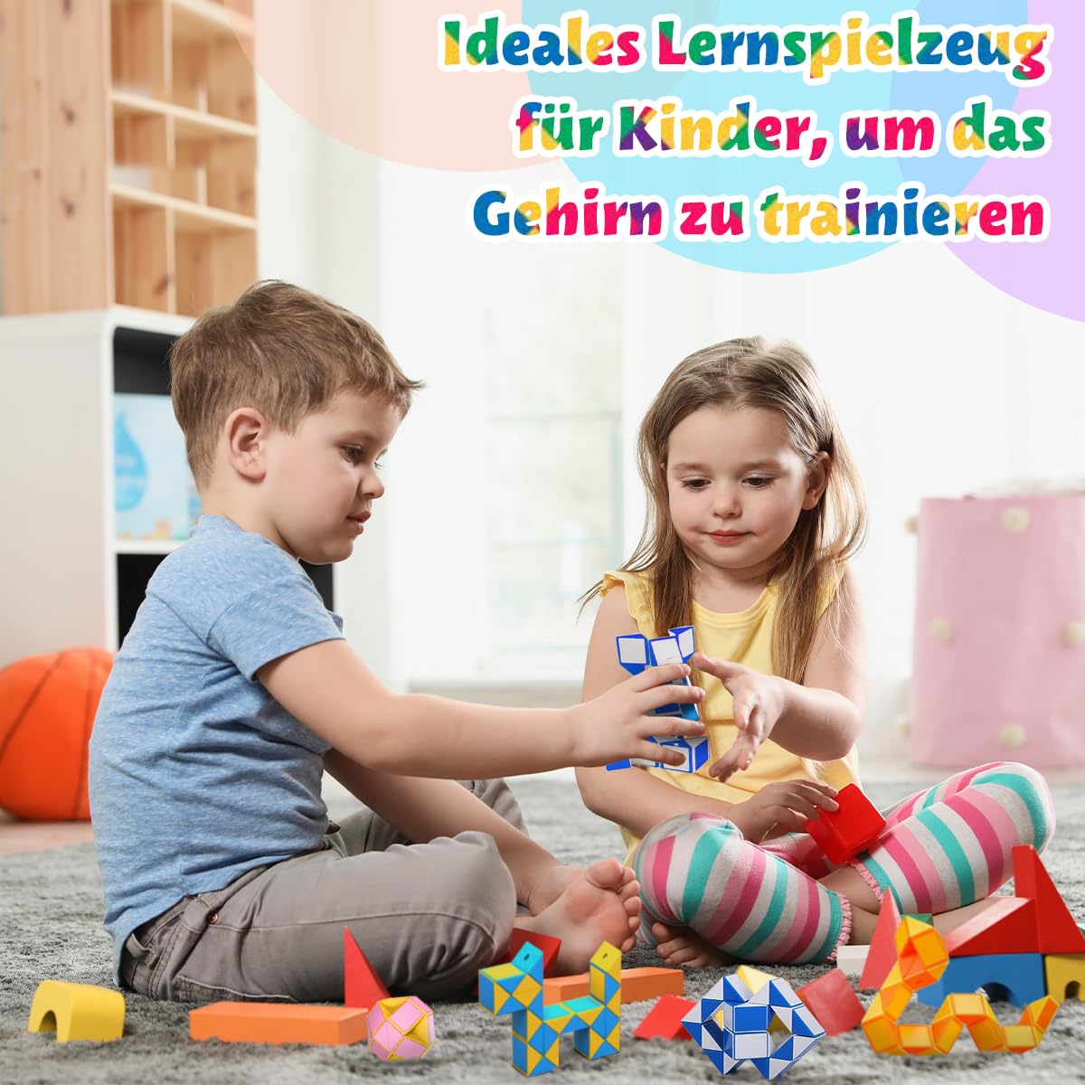 WEARXI Spielzeug Magische Schlangen 12er-Set mehrfarbig