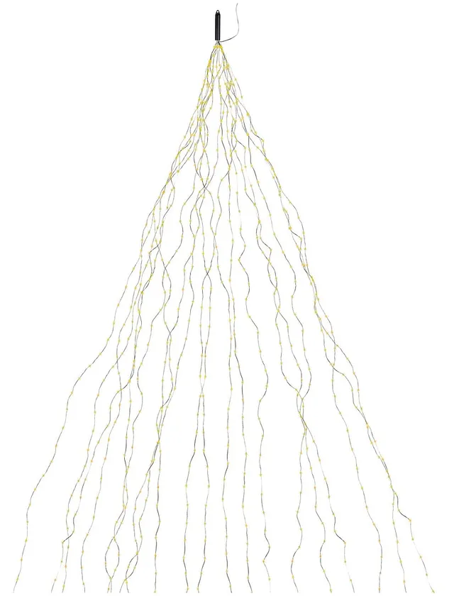 Lunartec Lichtervorhang Baum Christbaum Lichterkette 720 LEDs warmweiß