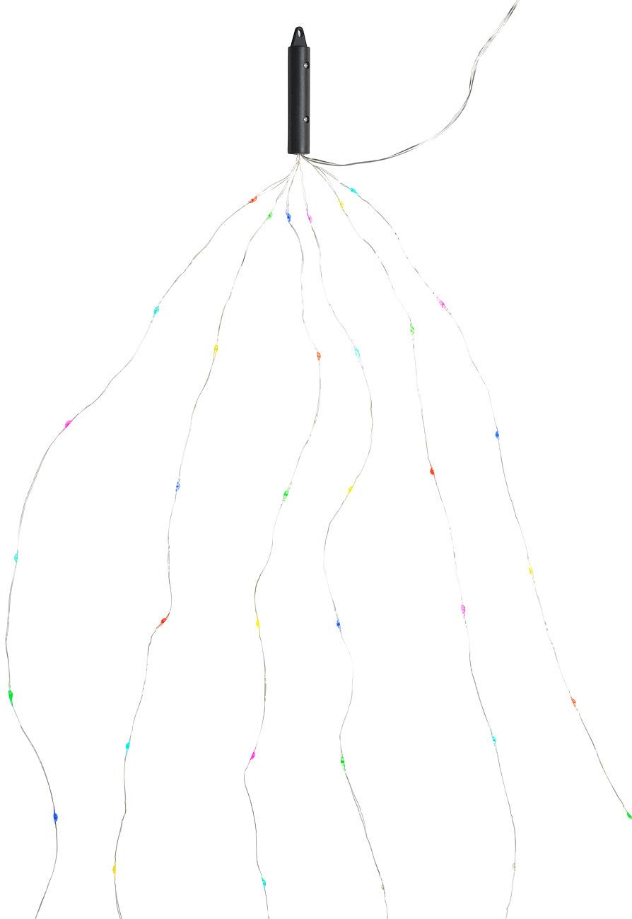 Lunartec Licht-Dekoration Christbaum-Lichterkette bunt 240 LEDs