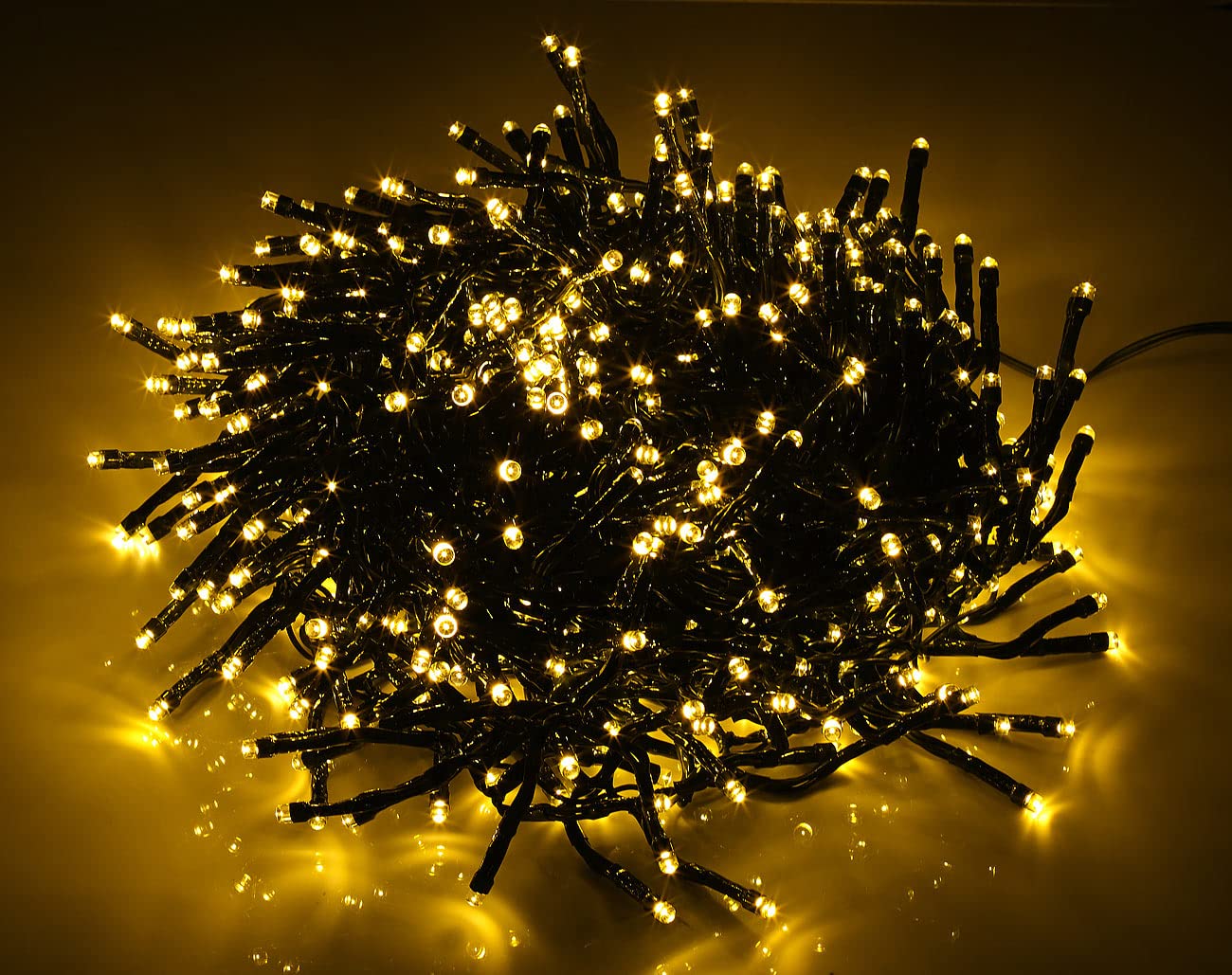 Lunartec Licht-Dekoration WLAN Büschel-Lichterkette 600 LED