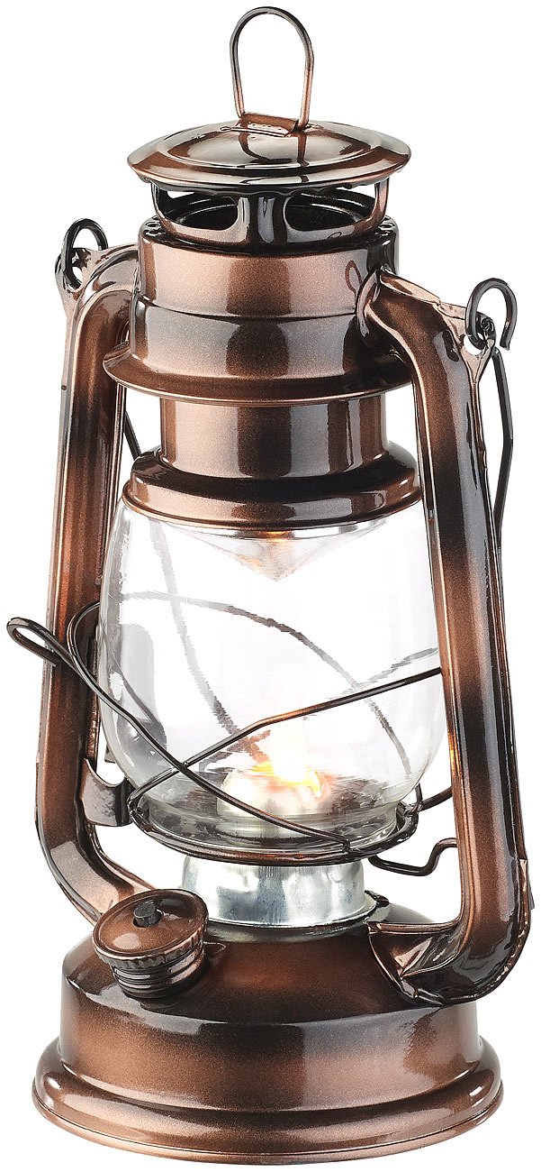 Lunartec Licht-Dekoration LED-Sturmleuchte 4er-Set Bronze