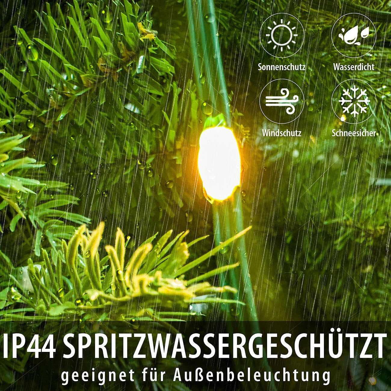 Lunartec Licht-Dekoration Tannenbaumüberwurf 180 LEDs 1,8m