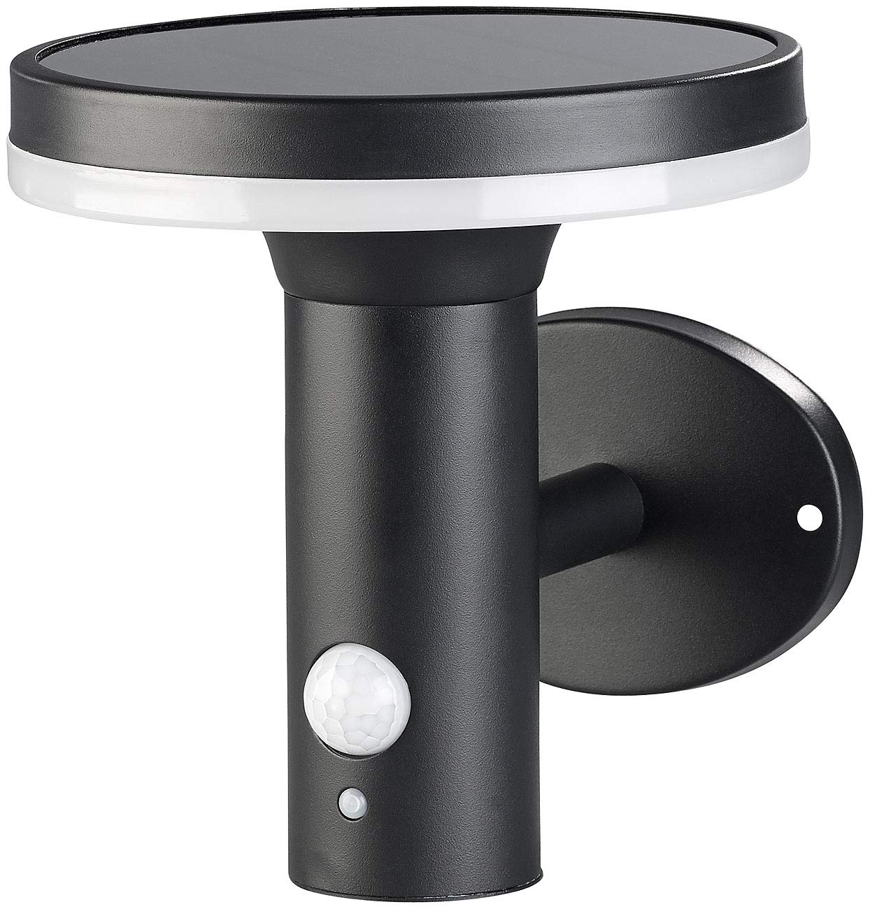 Lunartec Außenbeleuchtung Solar-Wandleuchte WL-600.solar PIR 600lm IP44