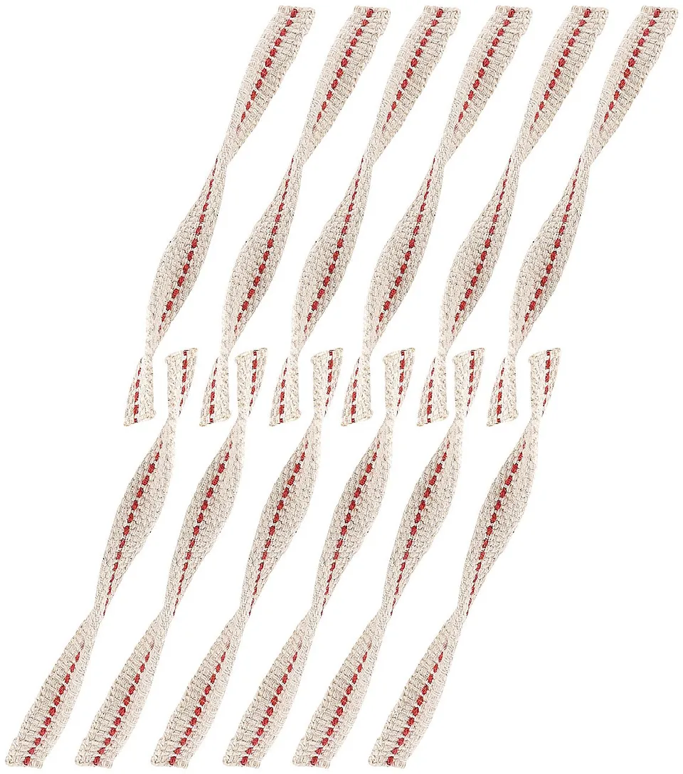 Lunartec Taschenlampen Universal-Öllampendocht 12er-Pack 120mm