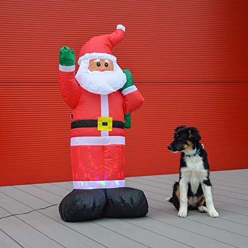 Bonetti Lichterketten Weihnachtsmann aufblasbar 120 cm LED