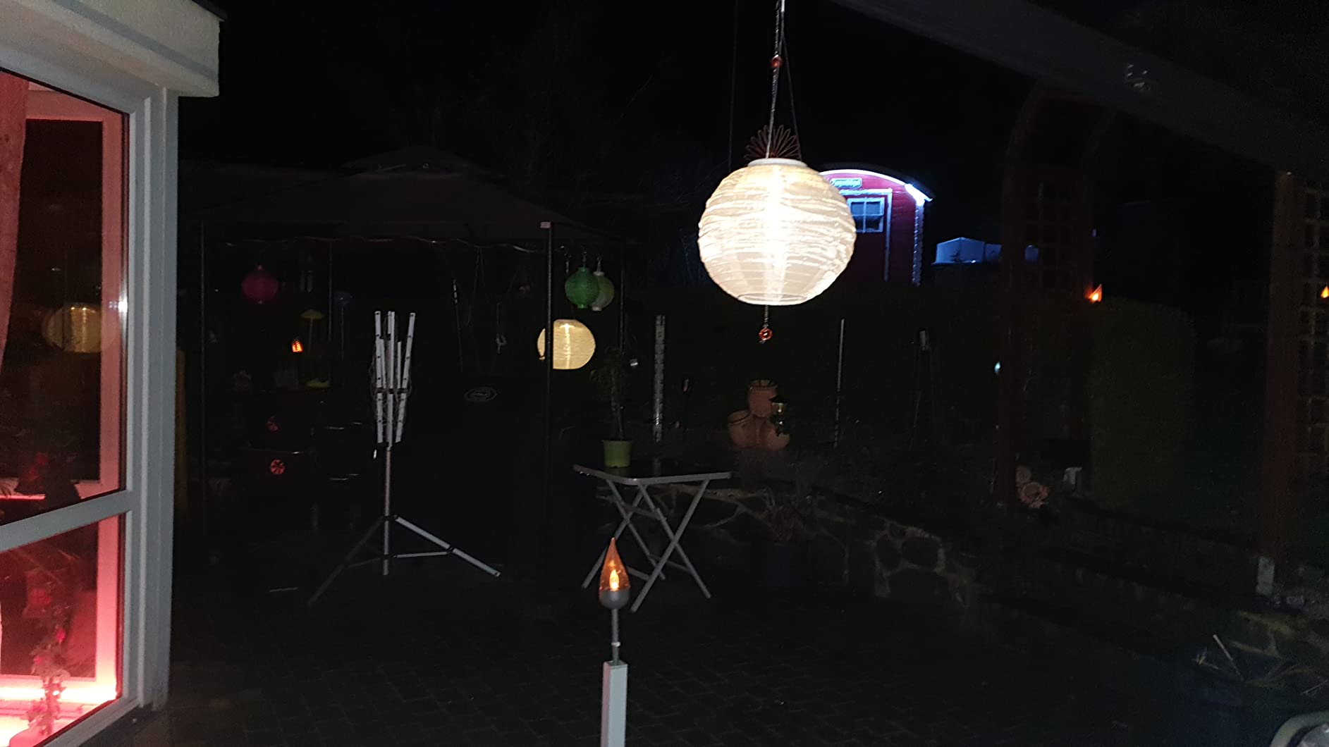 Lunartec Solar-Lampions 6er Set warmweiß Ø 30 cm IP44