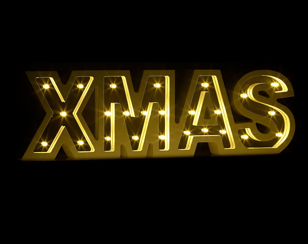 Lunartec Licht-Dekoration XMAS Schriftzug batteriebetrieben