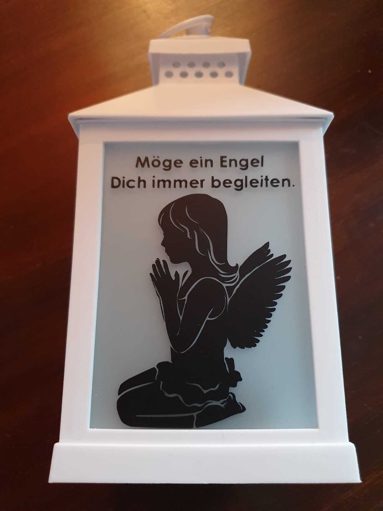 Lunartec Außenbeleuchtung LED-Laterne Flamme weiß 2er-Pack