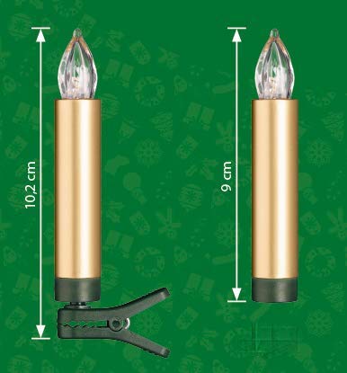 Bonetti Wireless Christmas Candles Baumkerzen 12er Set gold