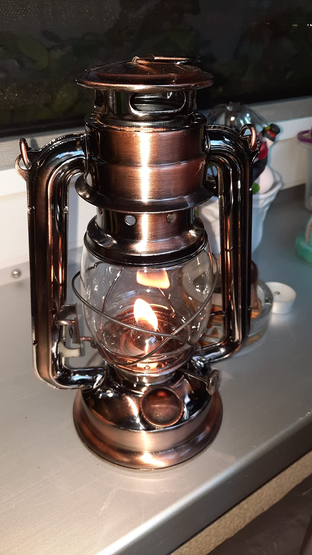Lunartec Anika Stalllaterne Petroleum Bronze 24 cm