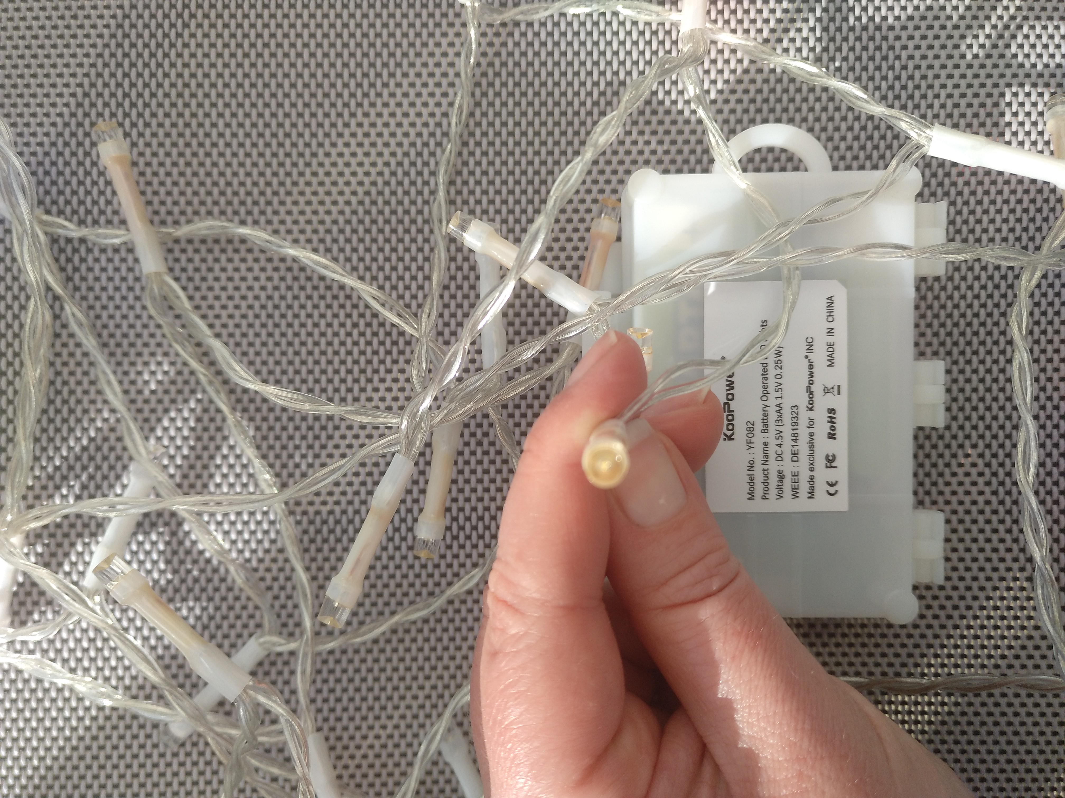 Koopower Battery Fairy Lights Lichterkette 11 m warmweiß