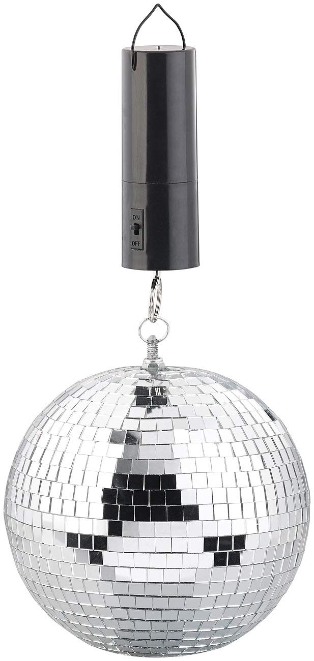 Lunartec Licht-Dekoration Spiegelkugel 20 cm Batterie